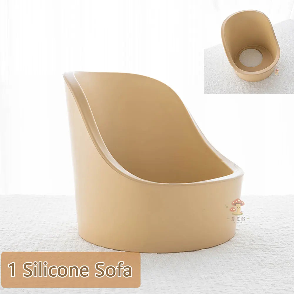 0-1 Month Newborn Photography Props Silicone Sofa Mini Sofa Cover Studio Baby Photography Accessories for Baby Posing Photo Seat
