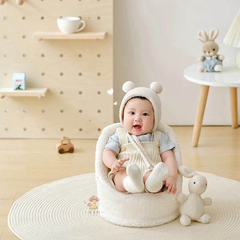 0-1 Month Newborn Photography Props Silicone Sofa Mini Sofa Cover Studio Baby Photography Accessories for Baby Posing Photo Seat