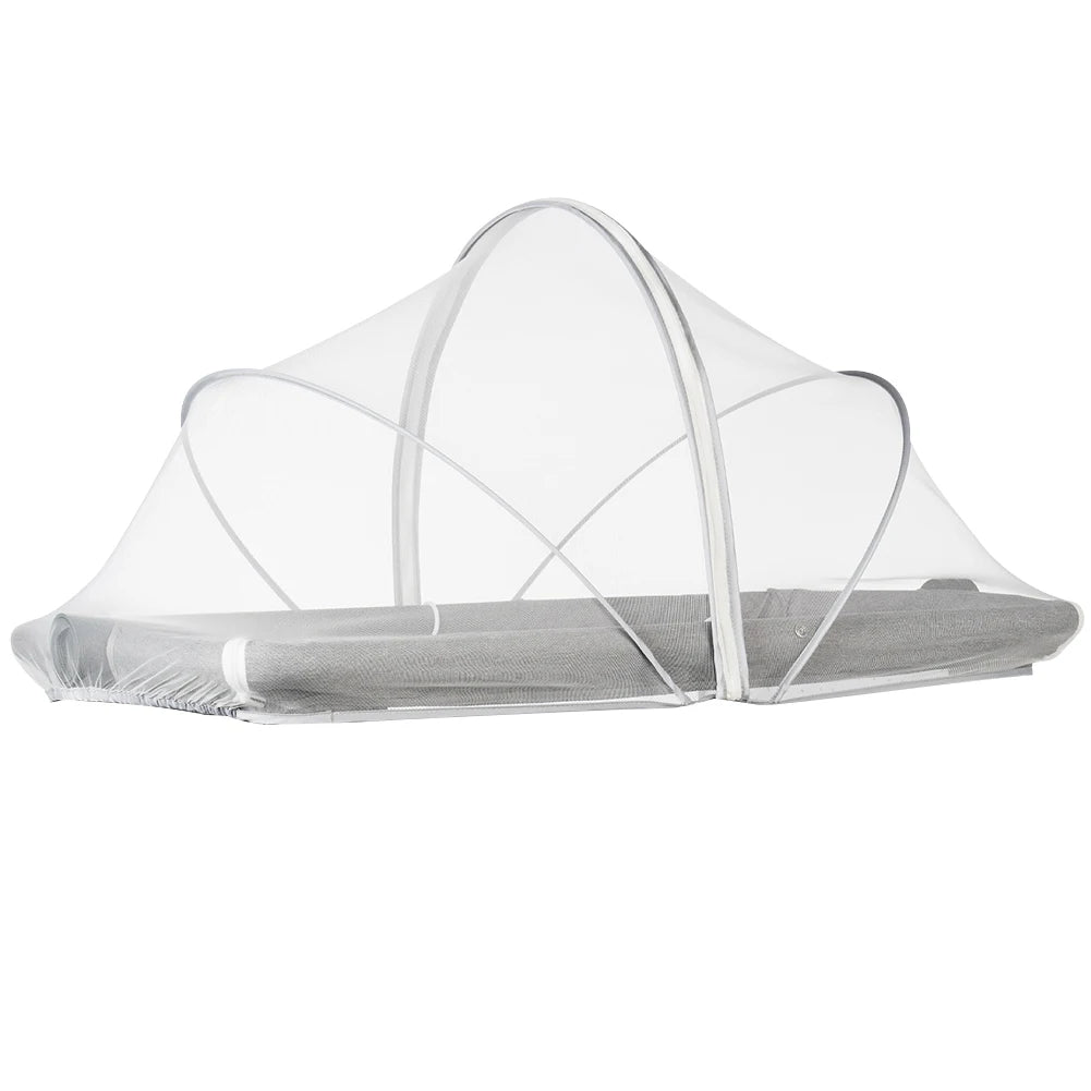 Portable Baby Mosquito Net Bassinet Cover with 2-Way Zipper Infant Car Seat Insect Mesh Net Encrypted Bug Net Crib Protectors